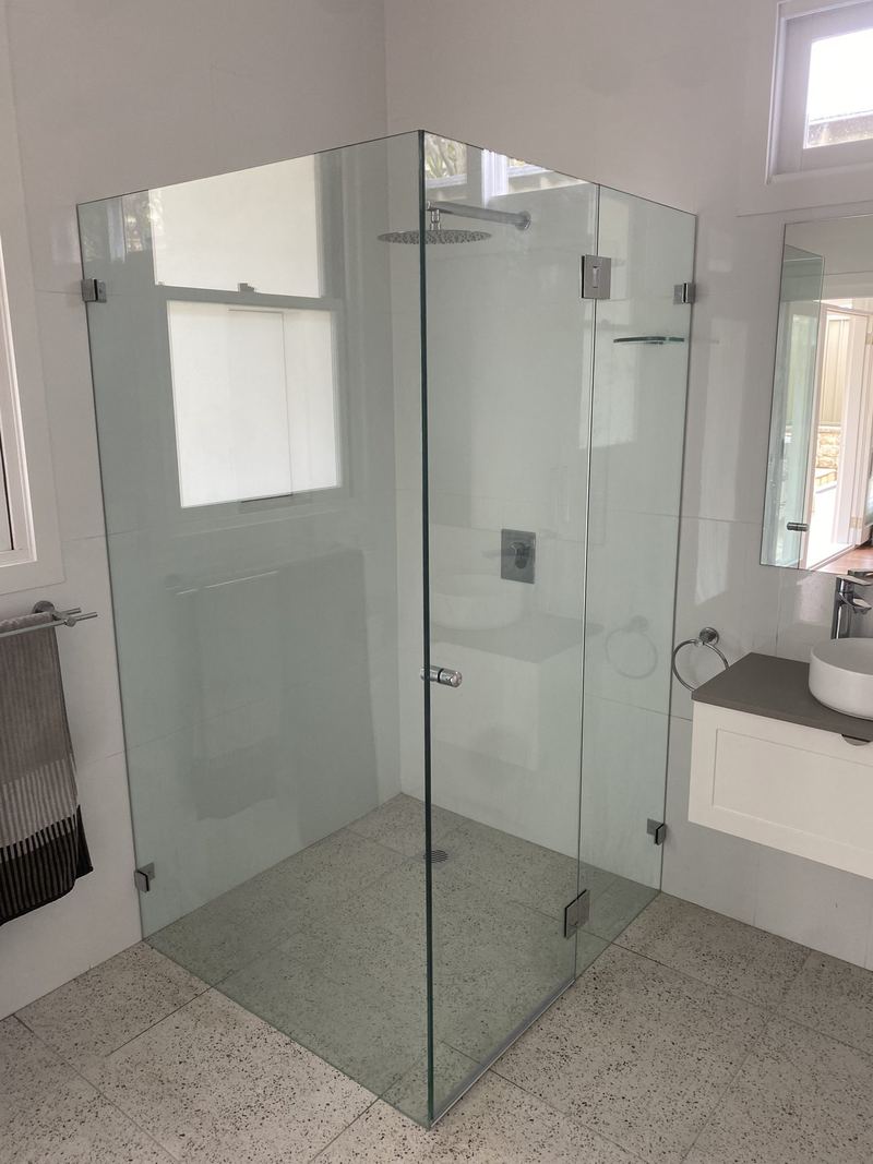 Frameless shower screen, Caringbah